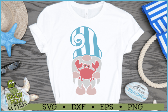 Download Beach Gnome with Crab SVG - Crab svg Collection