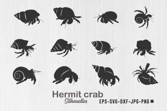 Download Hermit Crab Silhouettes, Hermit Crab Svg - Crab svg Collection