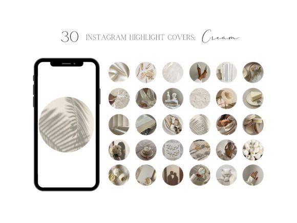 Download Cream Aesthetic IG Highlight Covers - Premium Resources