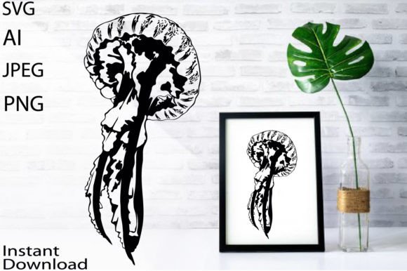 Download Jellyfish SVG File/Jpg/Png/Ai/Medusa Svg - Fish Collection