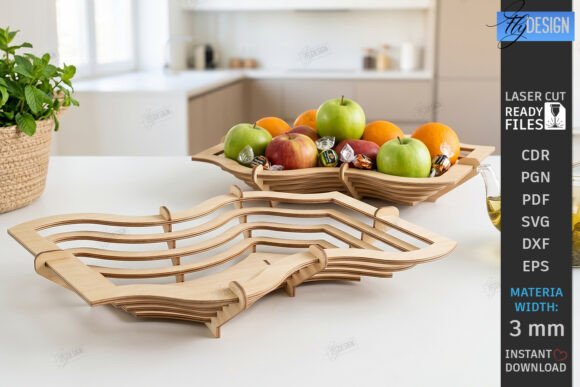 Download Wooden Layered Contour Bowl Laser Cut - Contour Collection