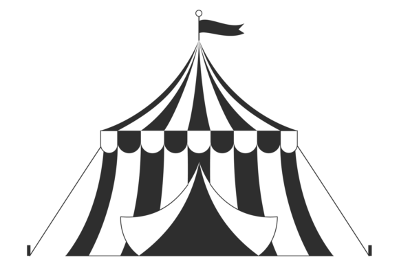 Download Circus Tent Black Icon. Festival Symbol. - Tent Collection