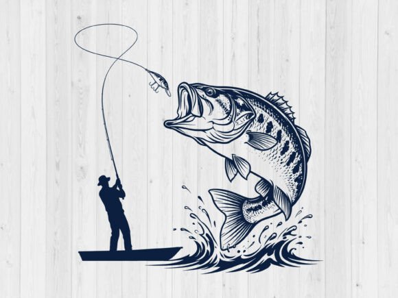 Download Bass Fishing SVG, PNG Fisherman Gift - Fish Collection