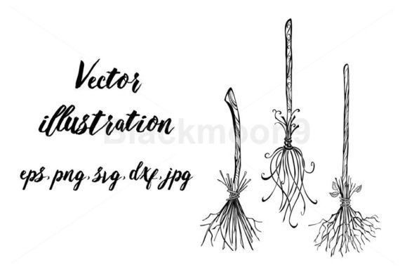 Download Contour Broom Witch - Contour Collection