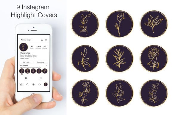 Download Golden Instagram Story Highlight Covers - Premium Resources