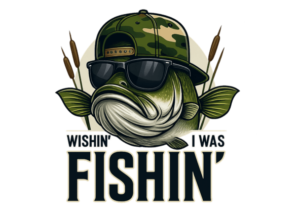 Download Funny Bass Fishing Sublimation Design - Fish Collection
