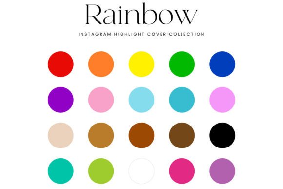 Download Rainbow Instagram Highlight Covers - Premium Resources