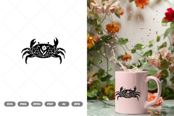 Download Folk Art Crab SVG &amp; Clipart - Crab svg Collection