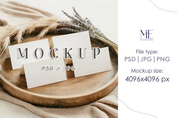 Download Place Card Mockup Tent Fold Name Cards - Tent Collection